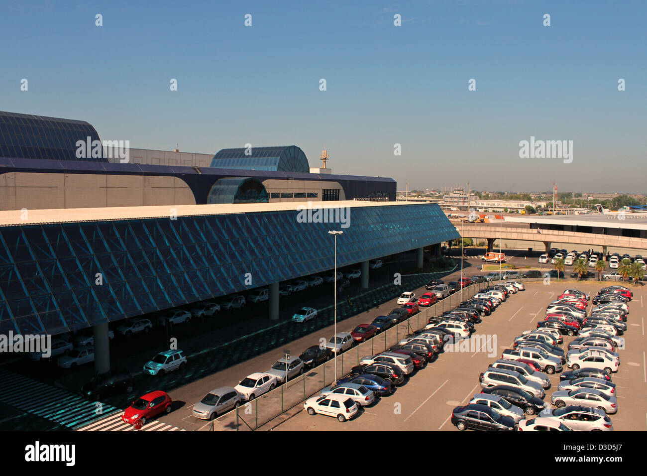 Front view outside the airport of Porto Alegre - RS - Brazil Stock Photo