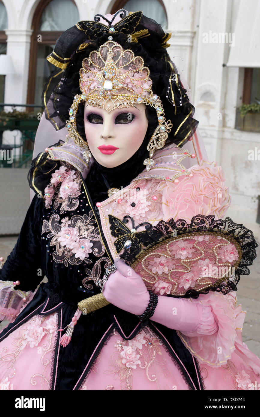 Traditional masks being worn at the carnival of Venice in San