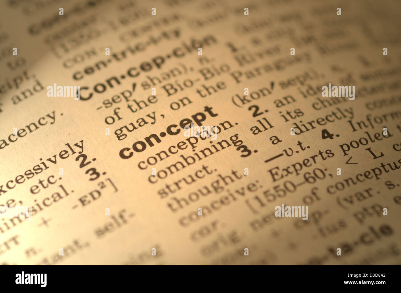 Dictionary definition light up and highlighted Stock Photo Alamy