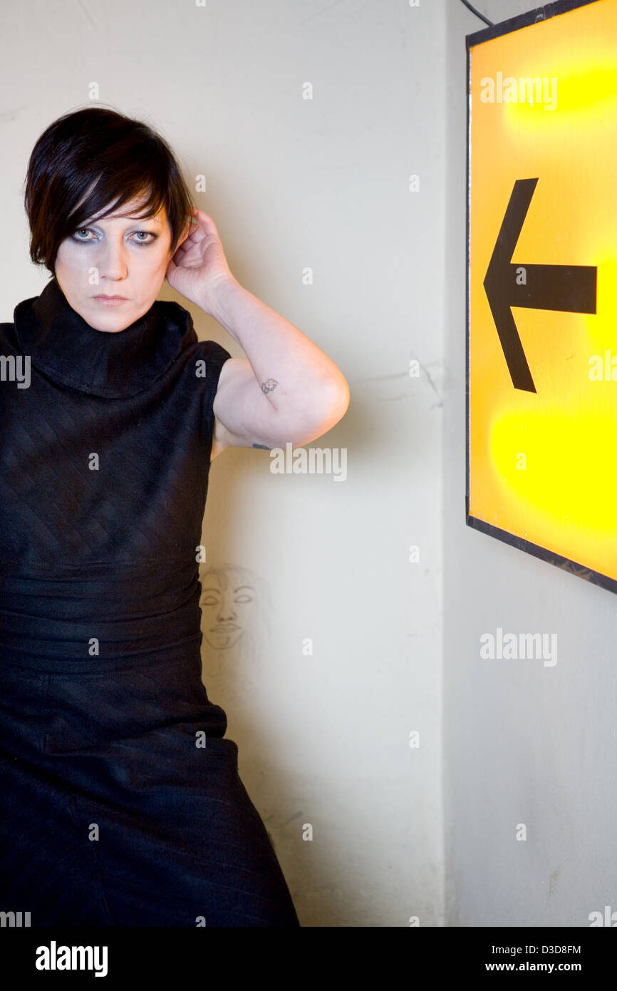 Berlin, Germany, musician Billie Ray Martin in portrait Stock Photo