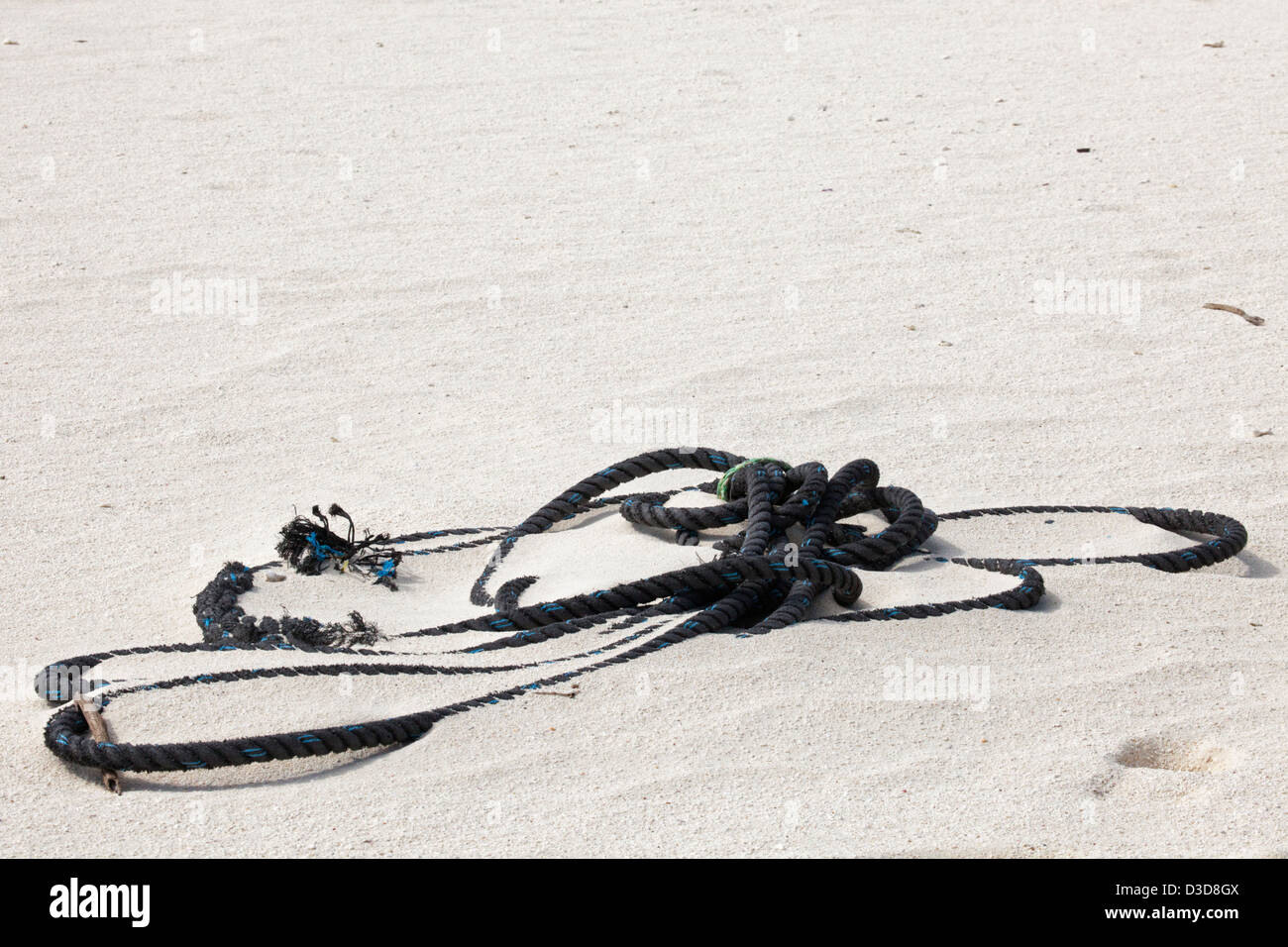 Washed Up Rope Rope washed ashore on the beach of a north Pacific island Stock Photo ...