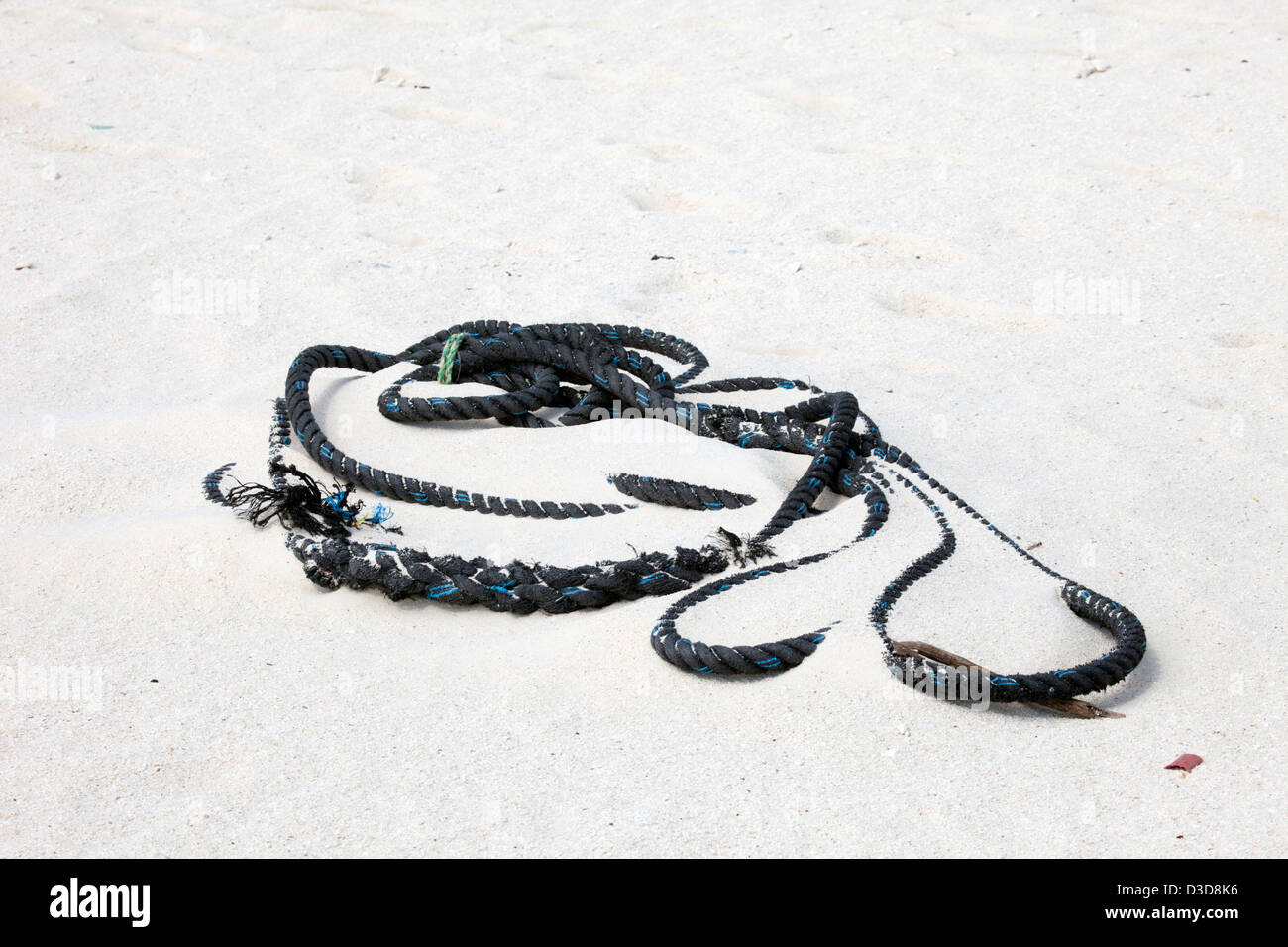Washed Up Rope Rope washed ashore on the beach of a north Pacific island Stock Photo ...