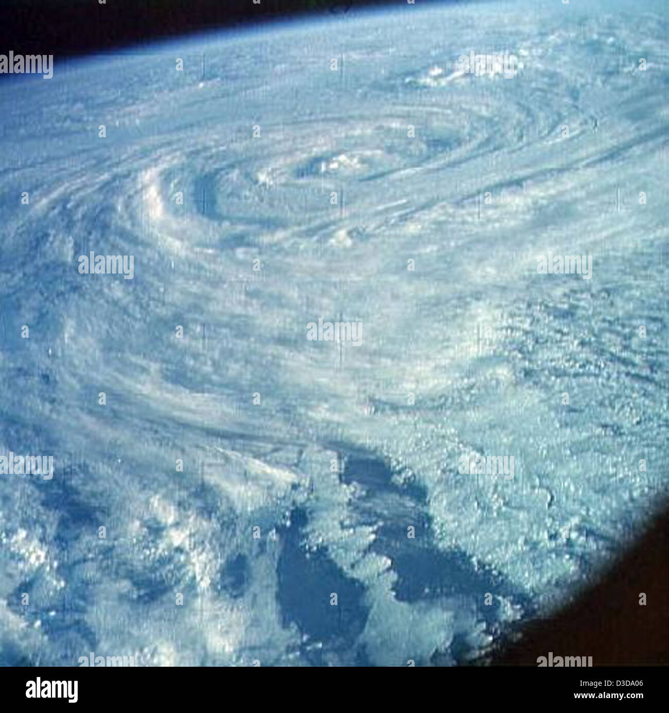 Archive: South Pacific Storm (NASA, Skylab, 12/02/73) Stock Photo
