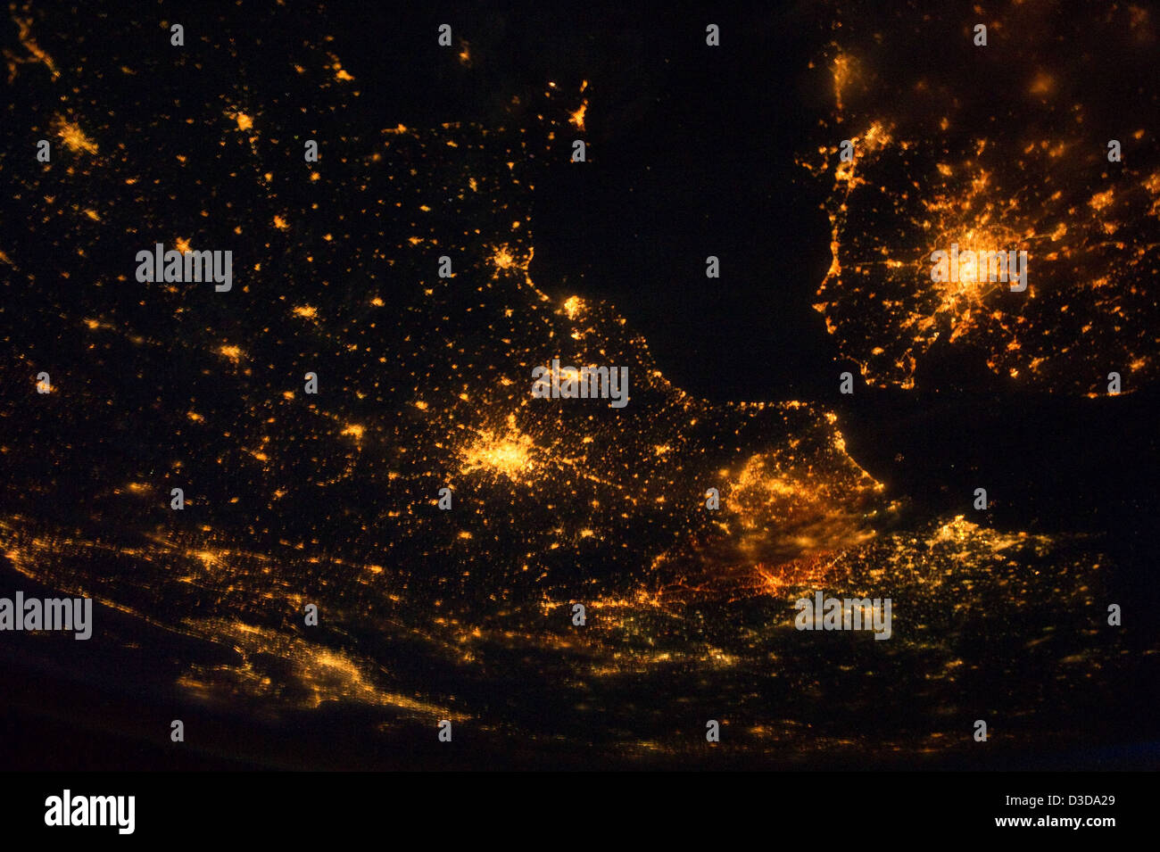 A NASA Earth observation from the International Space Station shows ...