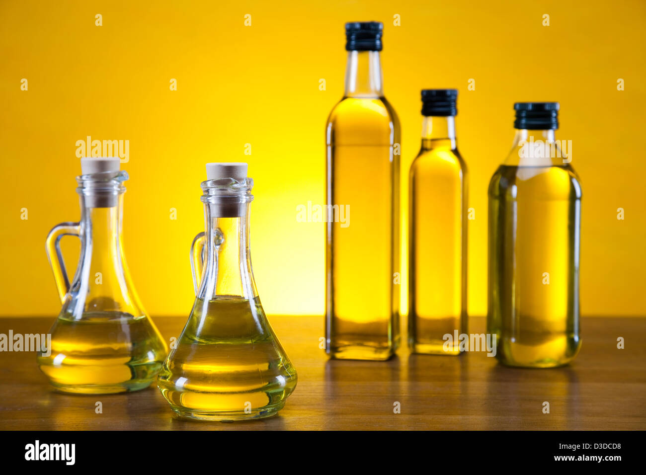 Olive oil bottles Stock Photo Alamy