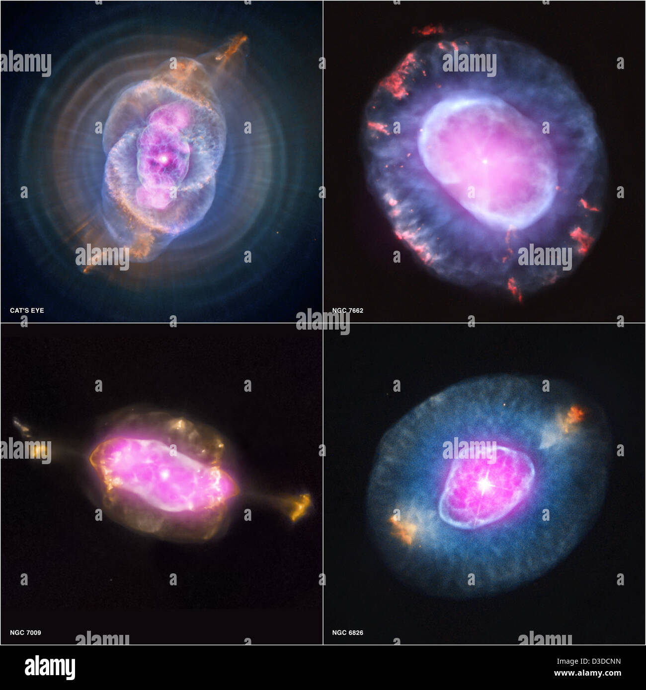 A Planetary Nebula Gallery (NASA, Chandra, 10/10/12) Stock Photo