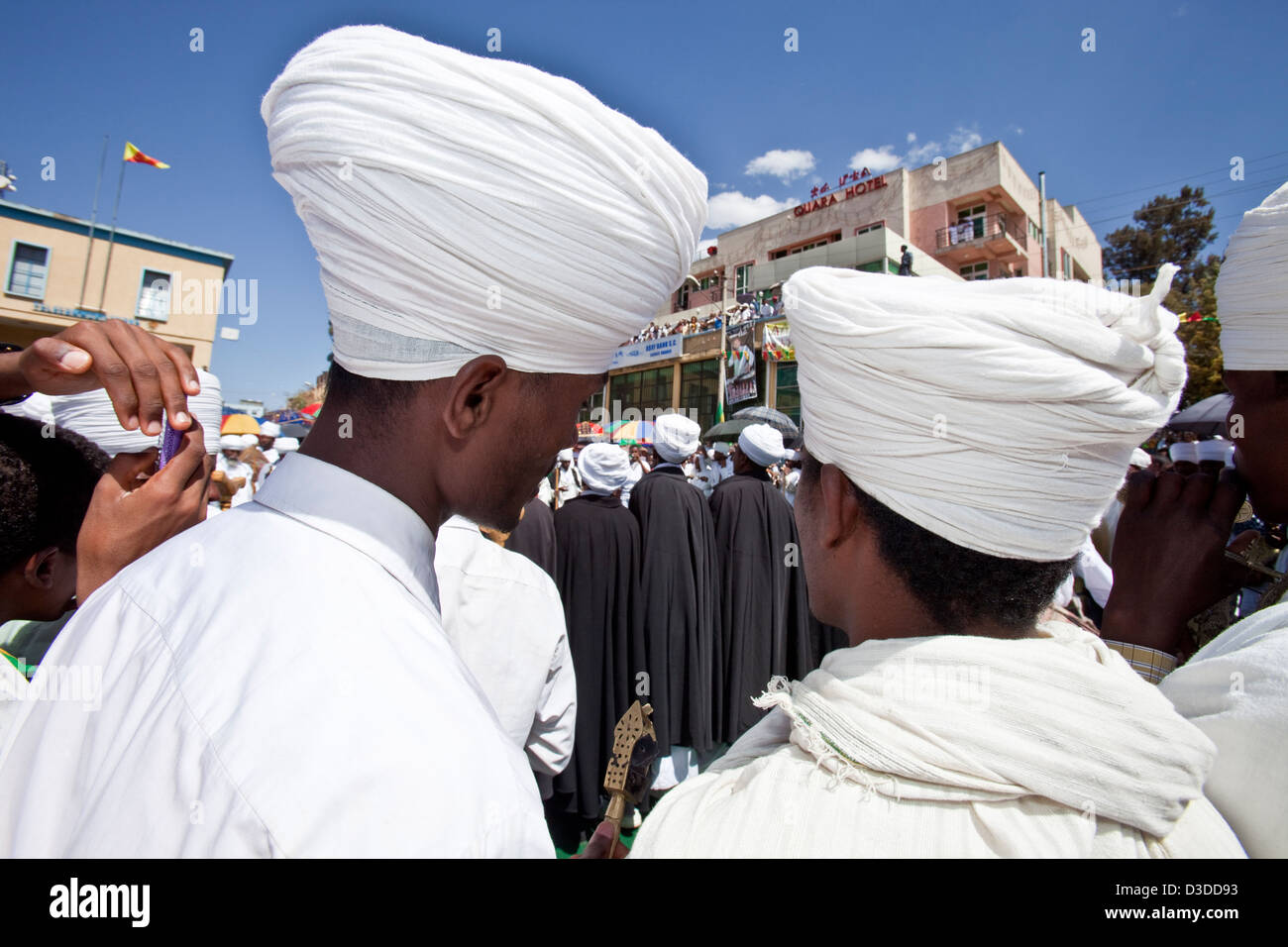 Timkat (The Festival of Epiphany), Gondar, Ethiopia Stock Photo