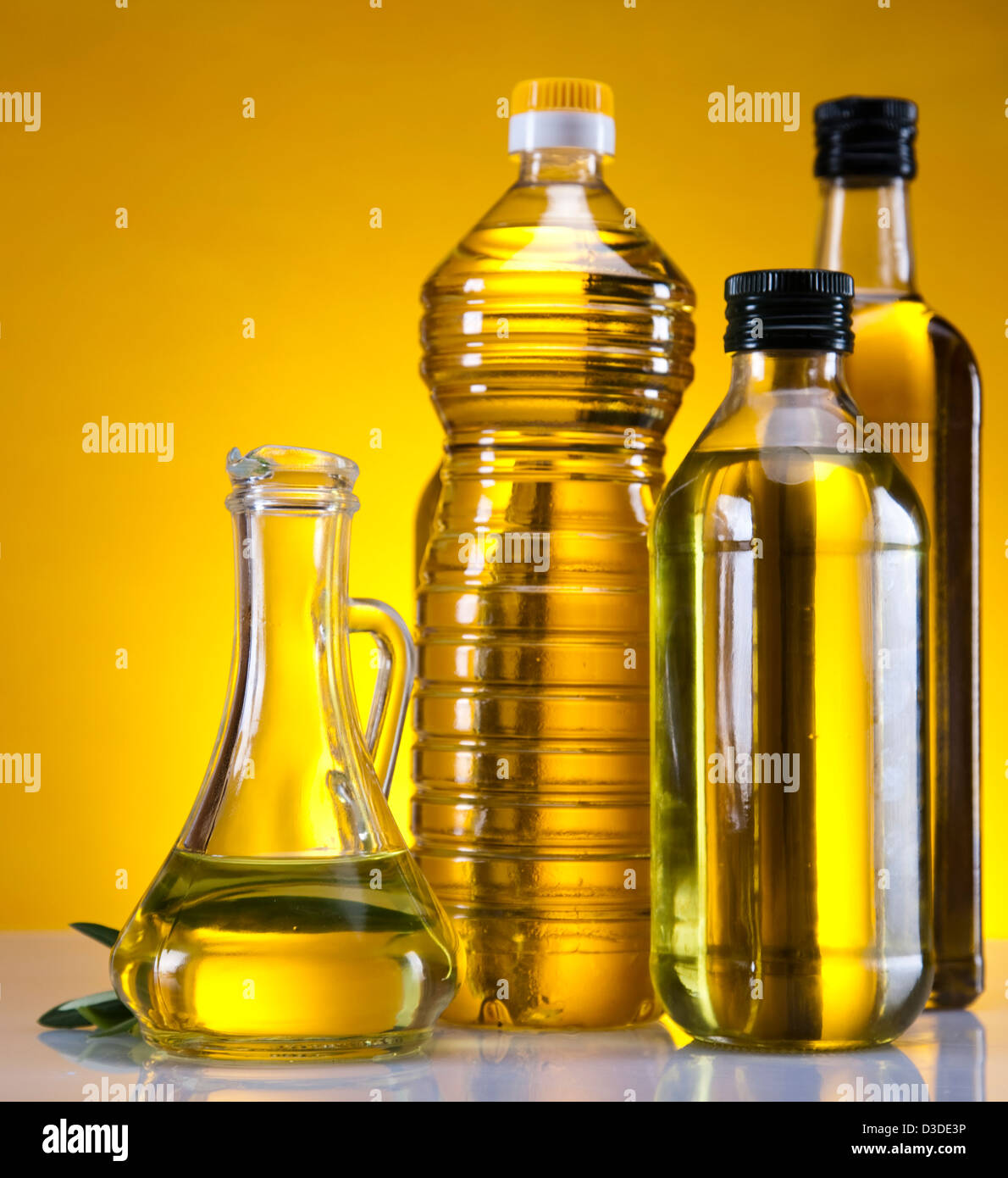 Olive oil bottles Stock Photo Alamy
