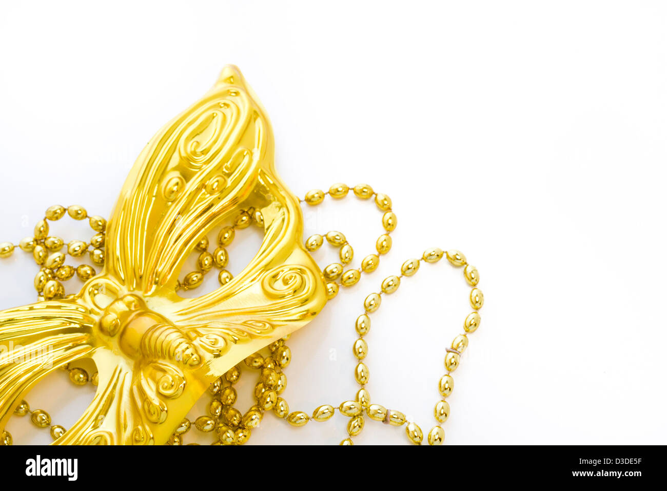 mardi gras gold beads