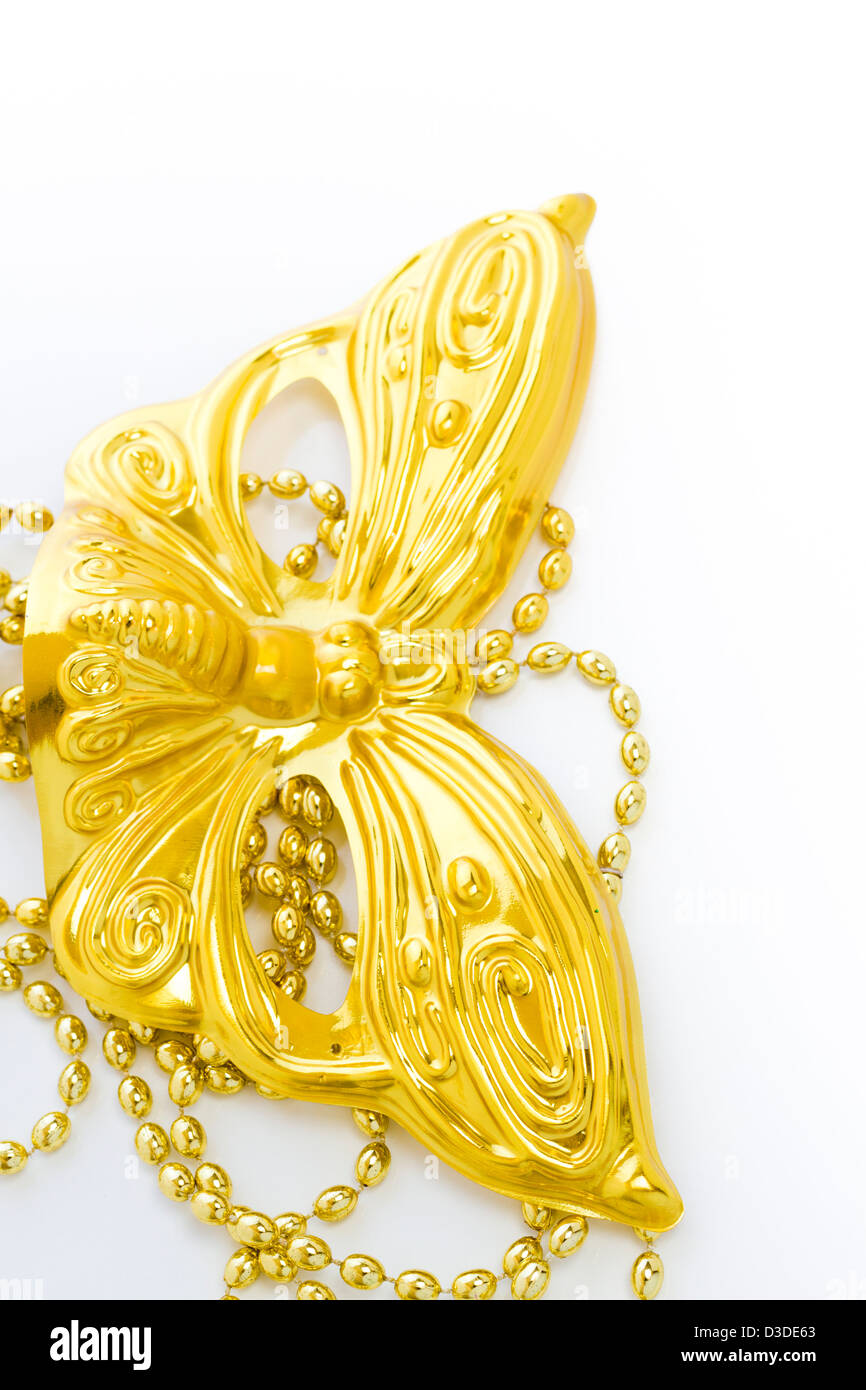 mardi gras gold beads
