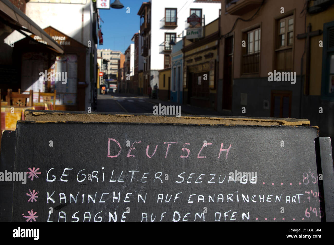 Menu In German For German Tourists Stock Photo Alamy Menu in german for german tourists stock photo alamy