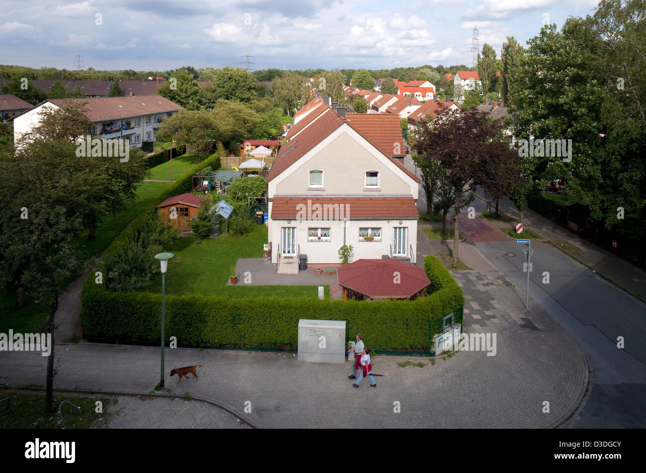 Essen, Germany, colliery village in the district Katernberg Stock Photo