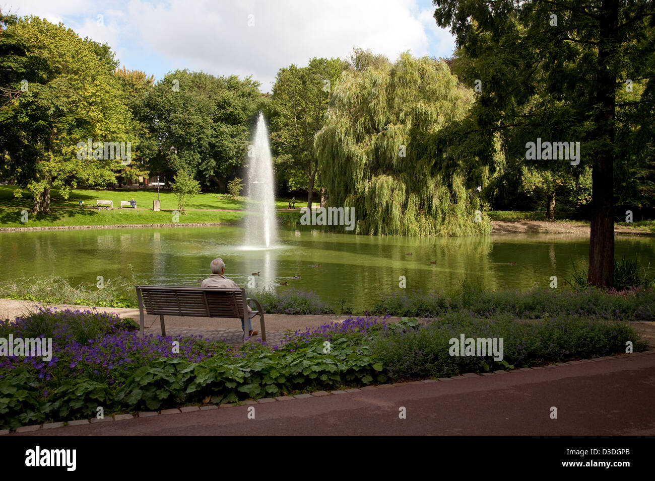 Essen, Germany, Essen city garden Stock Photo Alamy