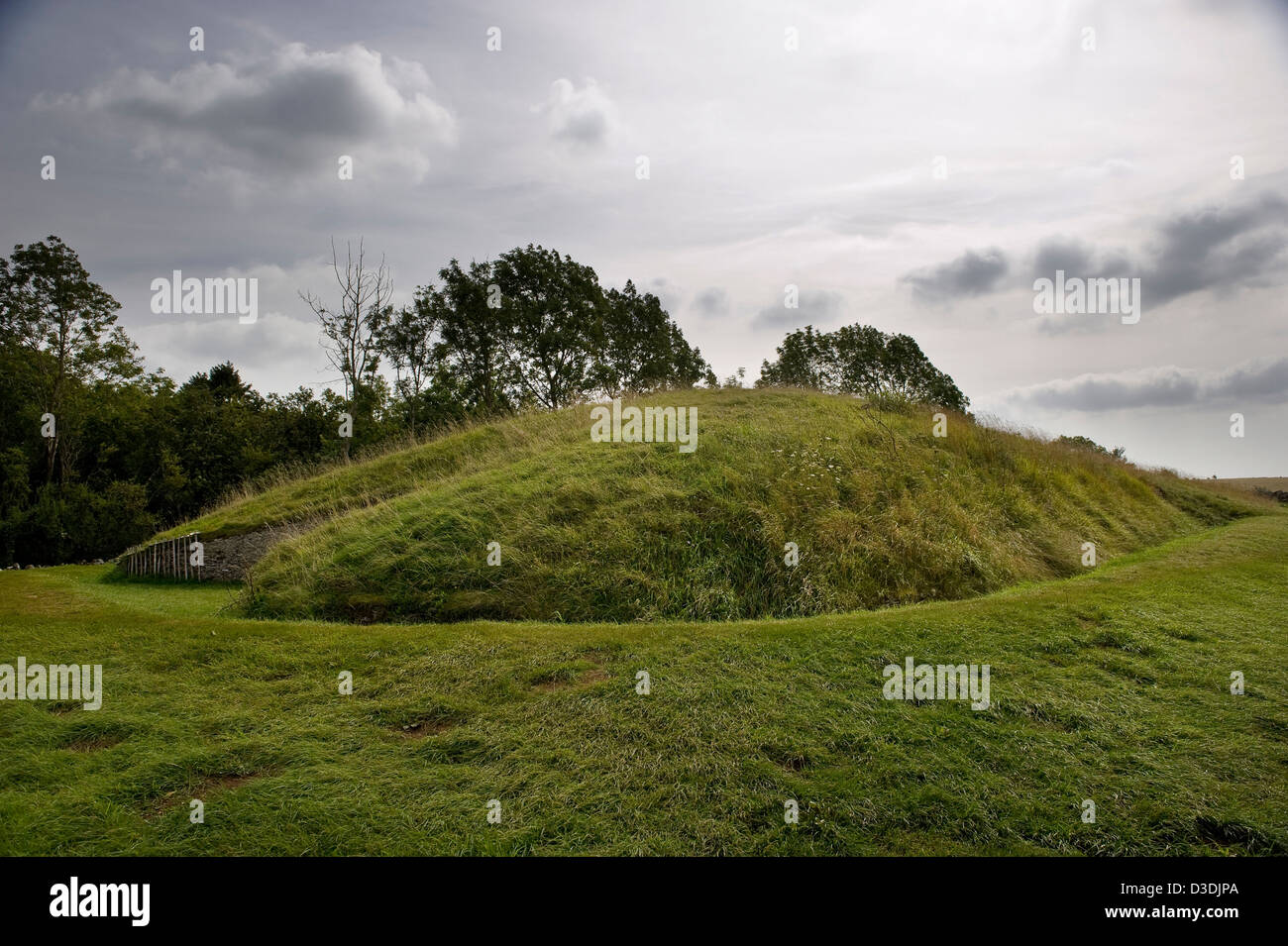 Belas Knap Neolithic chambered long barrow near