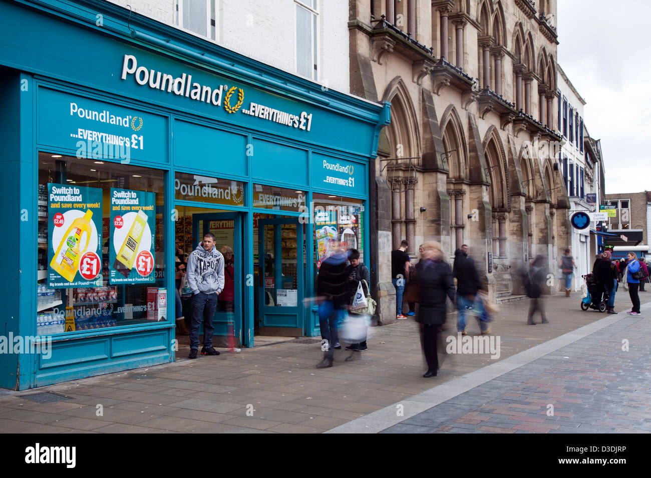 Poundland store in Darlington City Centre, Yorkshire, UK Stock Photo