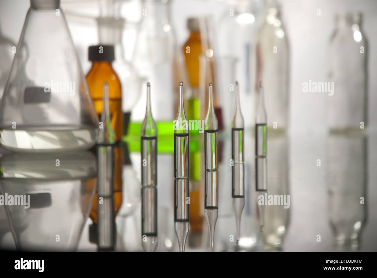 Different medical ampoules isolated on white Stock Photo Alamy