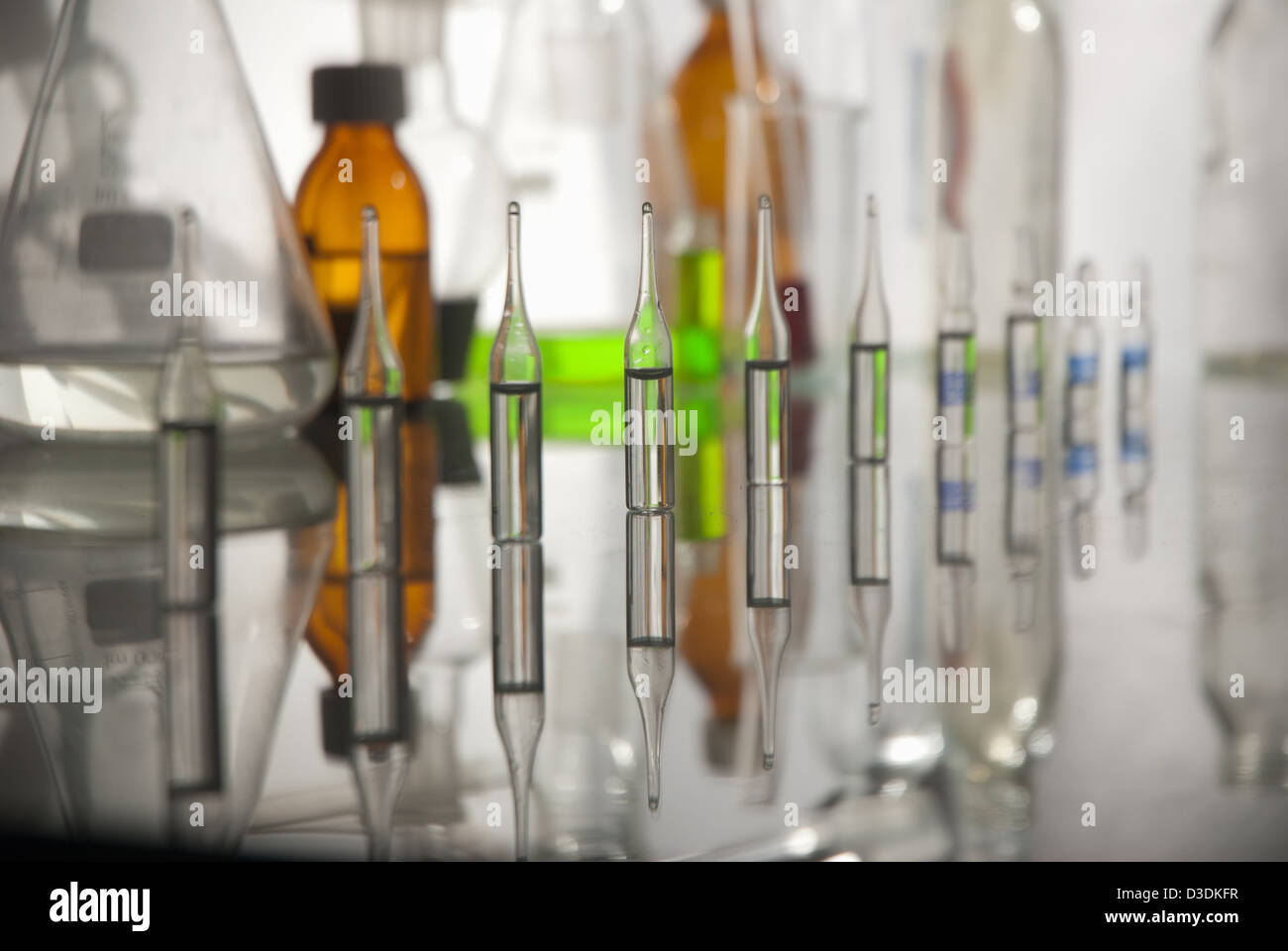 Different medical ampoules isolated on white Stock Photo Alamy