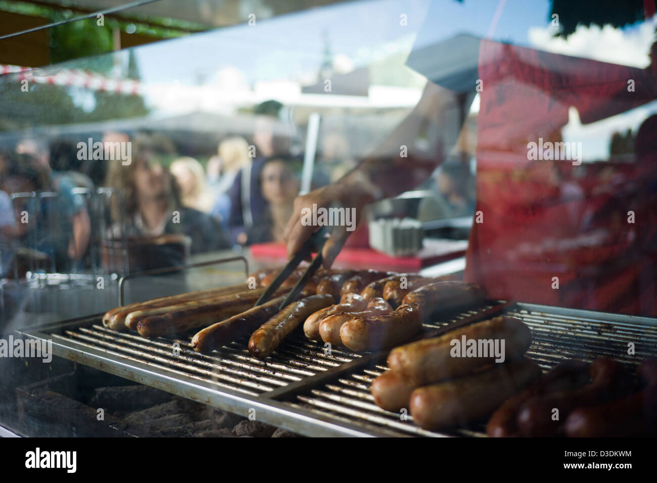 Berlin, Germany, sausage stand in Berlin Prenzlauer Berg Stock Photo
