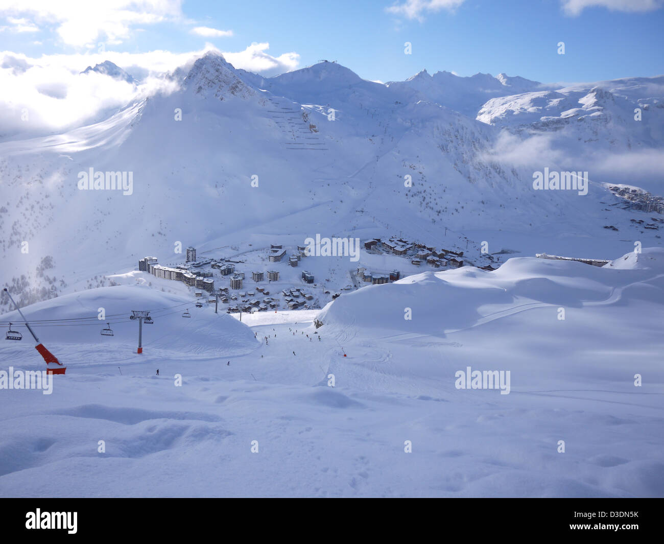 Ski holiday in tignes, france Stock Photo Alamy