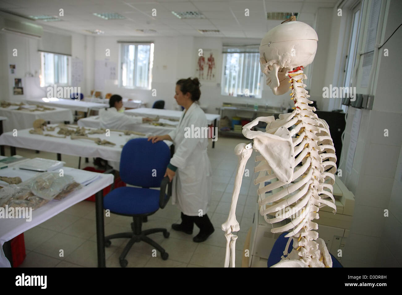 Anthropology lab of the Committee on Missing Persons in Cyprus Stock Photo