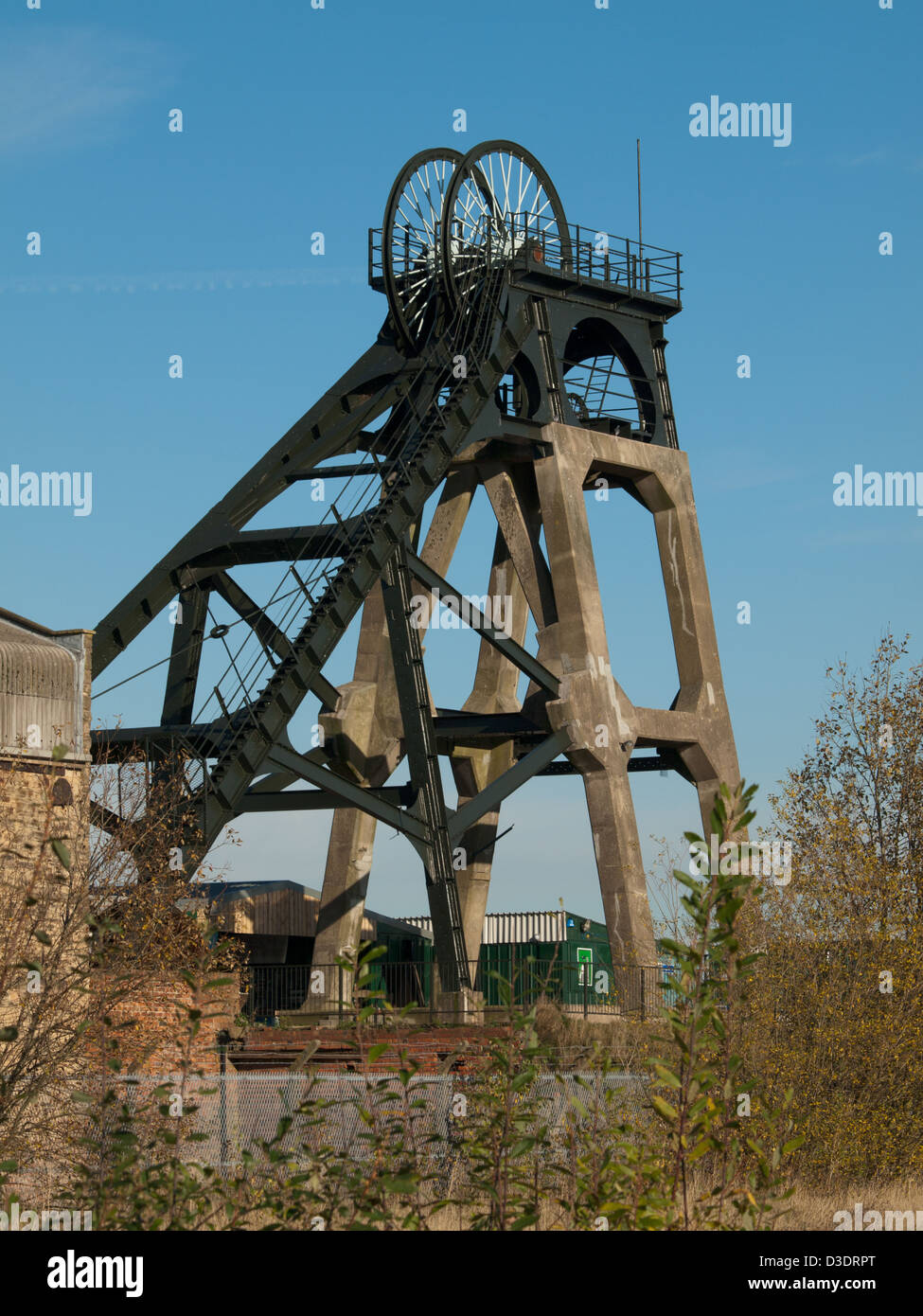 Restored Headstocks at a Local Colliery site Stock Photo