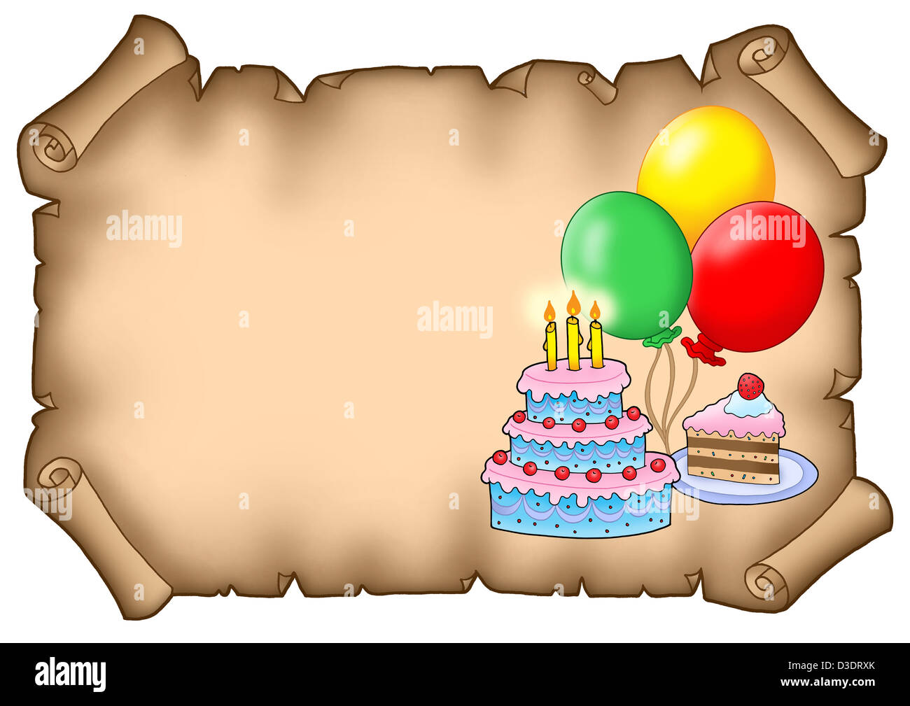 Happy Birthday Cake with Letters Candles with Fire Stock Image - Image of  anniversary, celebrate: 259548229