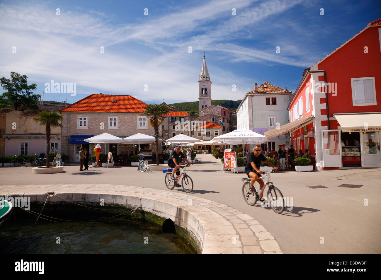 Jelsa - Island Hvar Stock Photo