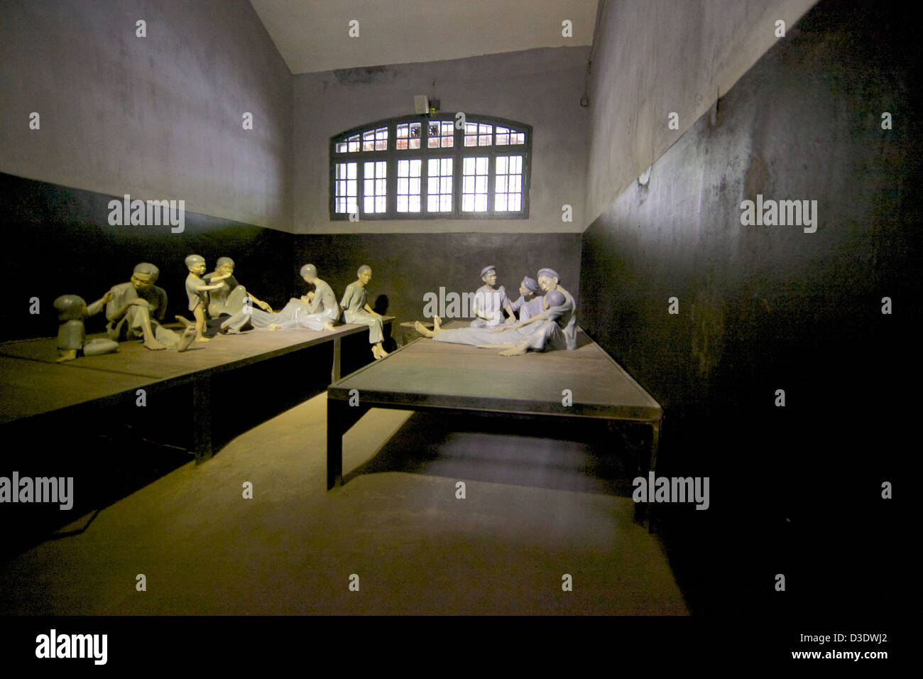 Inside of the Hoa Lo Prison, Hanoi Vietnam Stock Photo