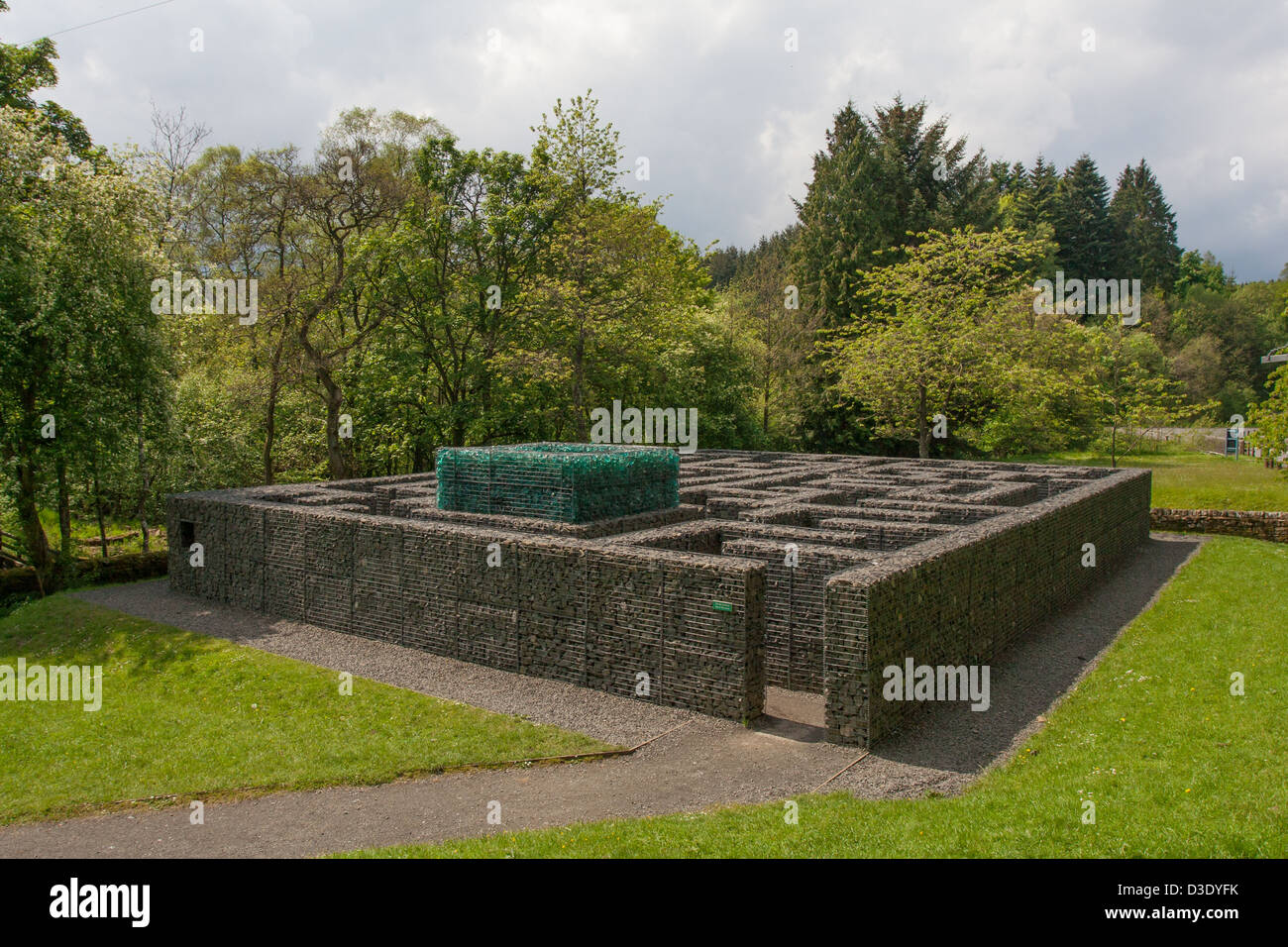 Minotaur Maze at Kielder Castle, Northumberland Stock Photo Alamy