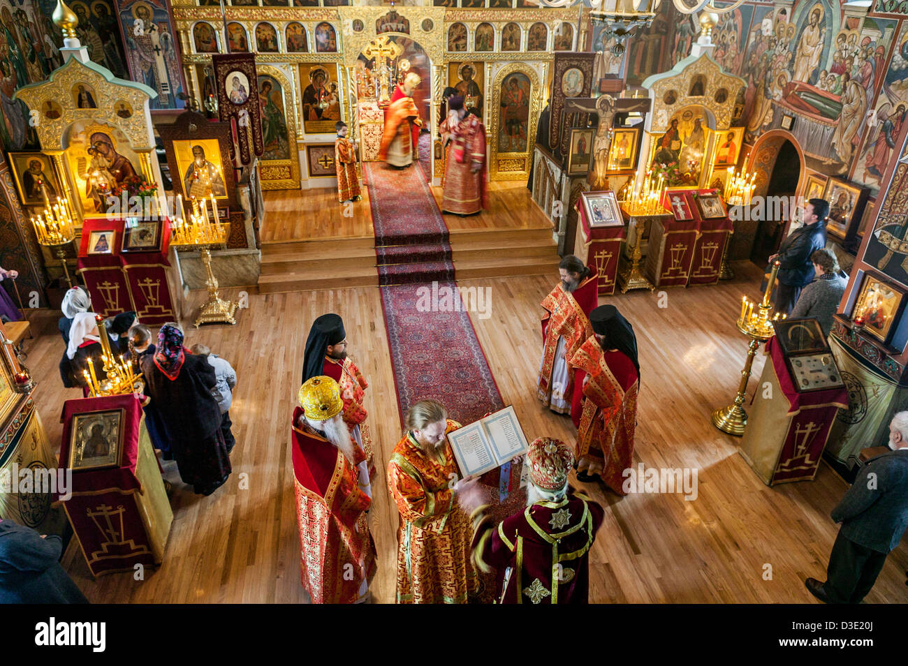 Russian Orthodox Christian mass with Metropolitan Laurus, Jordanville