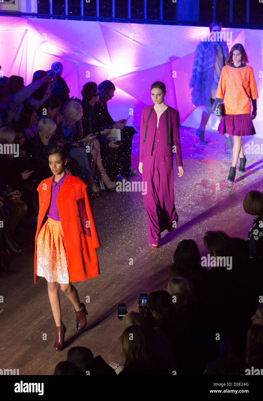 London, UK. Sunday, 17th Feb, 2013, Designer Matthew Williamson's show