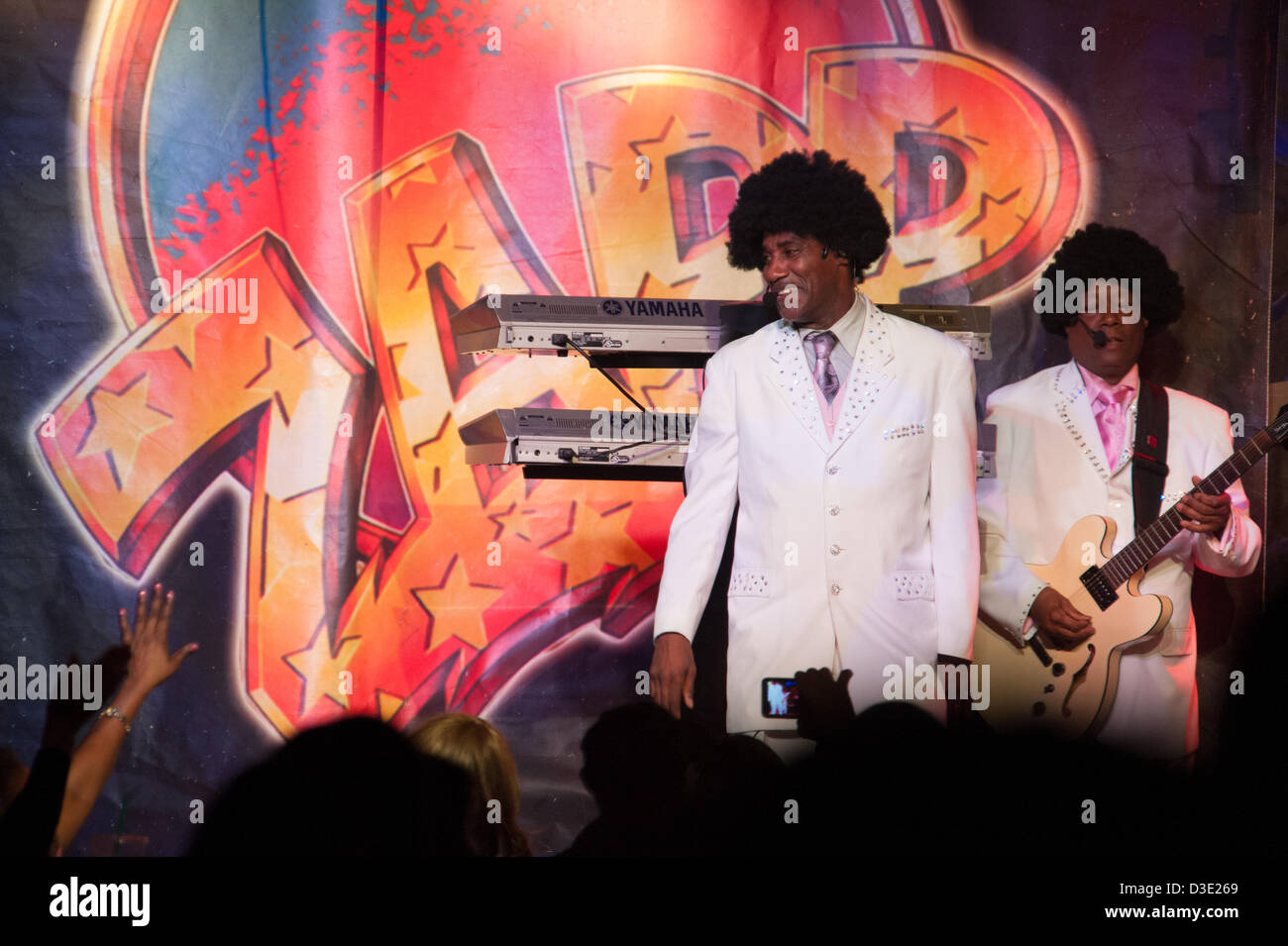 LINCOLN, CA - February 15: The Zapp Band perform at V101's Valentines bash featuring The Club Nouveau and The Bar-Kays at Thunder Valley Casino Resort in Lincoln, California on February 2, 2013 Stock Photo