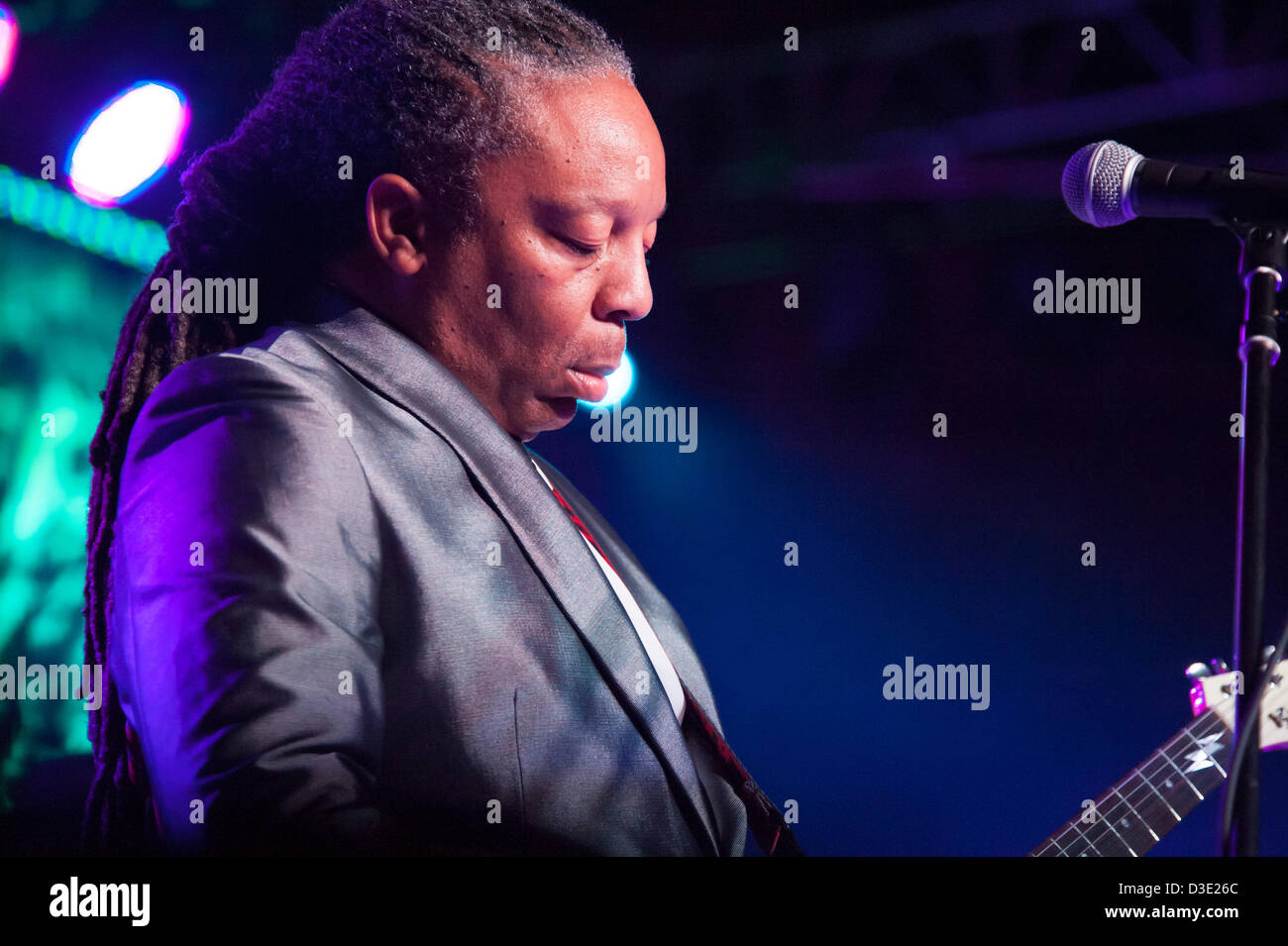 LINCOLN, CA - February 15: The Bar-Kays perform at V101's Valentines bash featuring The Club Nouveau and ZAPP at Thunder Valley Casino Resort in Lincoln, California on February 2, 2013 Stock Photo