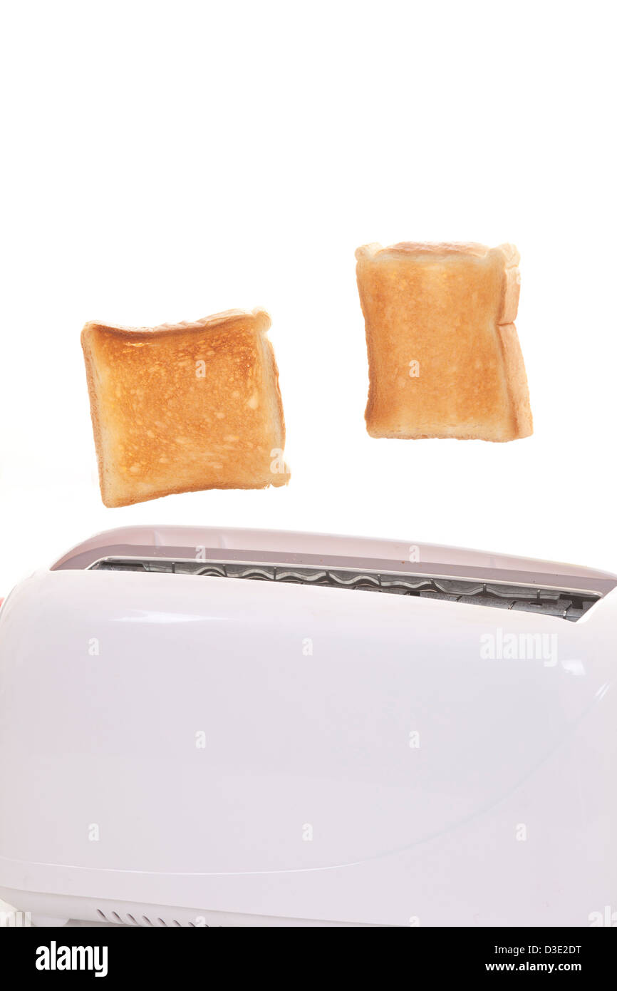 Toast popping out of a toaster Stock Photo Alamy