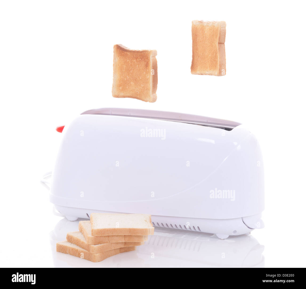 Toast popping out of a toaster Stock Photo Alamy
