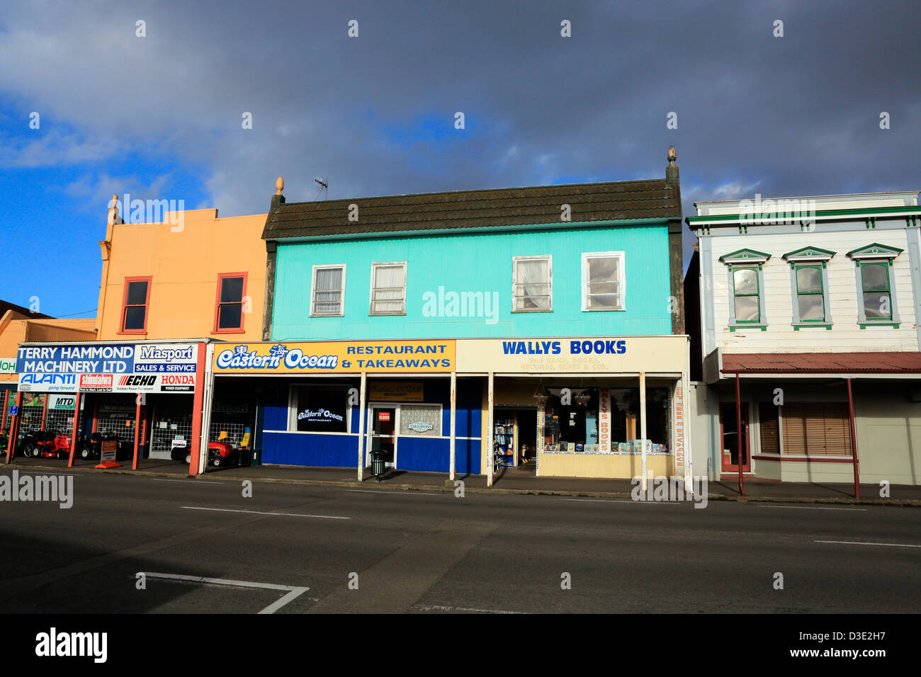 Old buildings in the main street of Marton Stock Photo Alamy