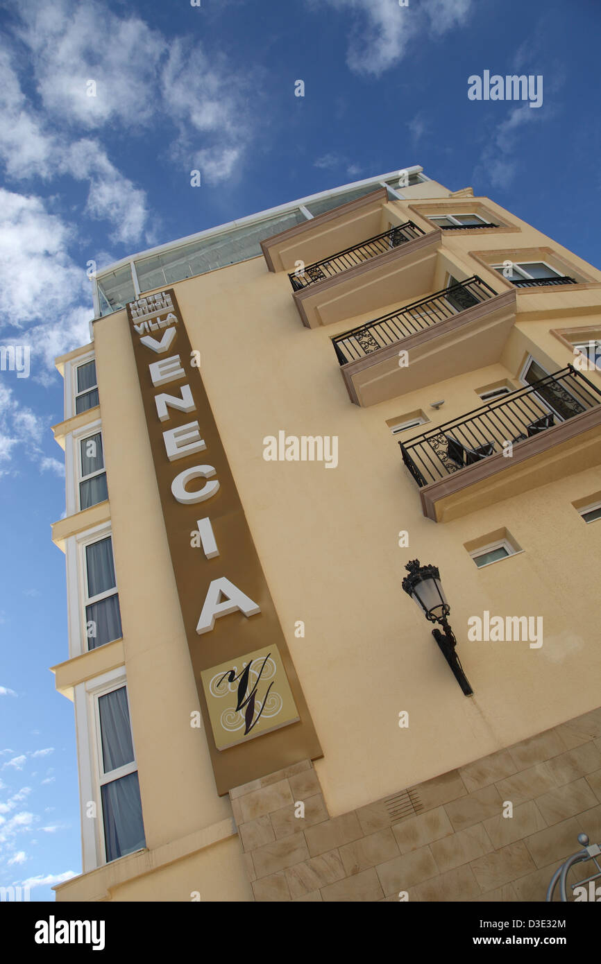 Villa Venecia Hotel Boutique Benidorm Spain Stock Photo - Alamy, image size:866x1390