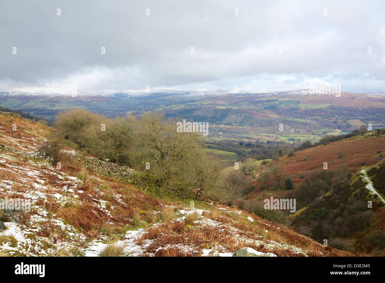 Hill's Tram Road, Blorenge Mountain, Abergavenny, South Wales, UK Stock Photo