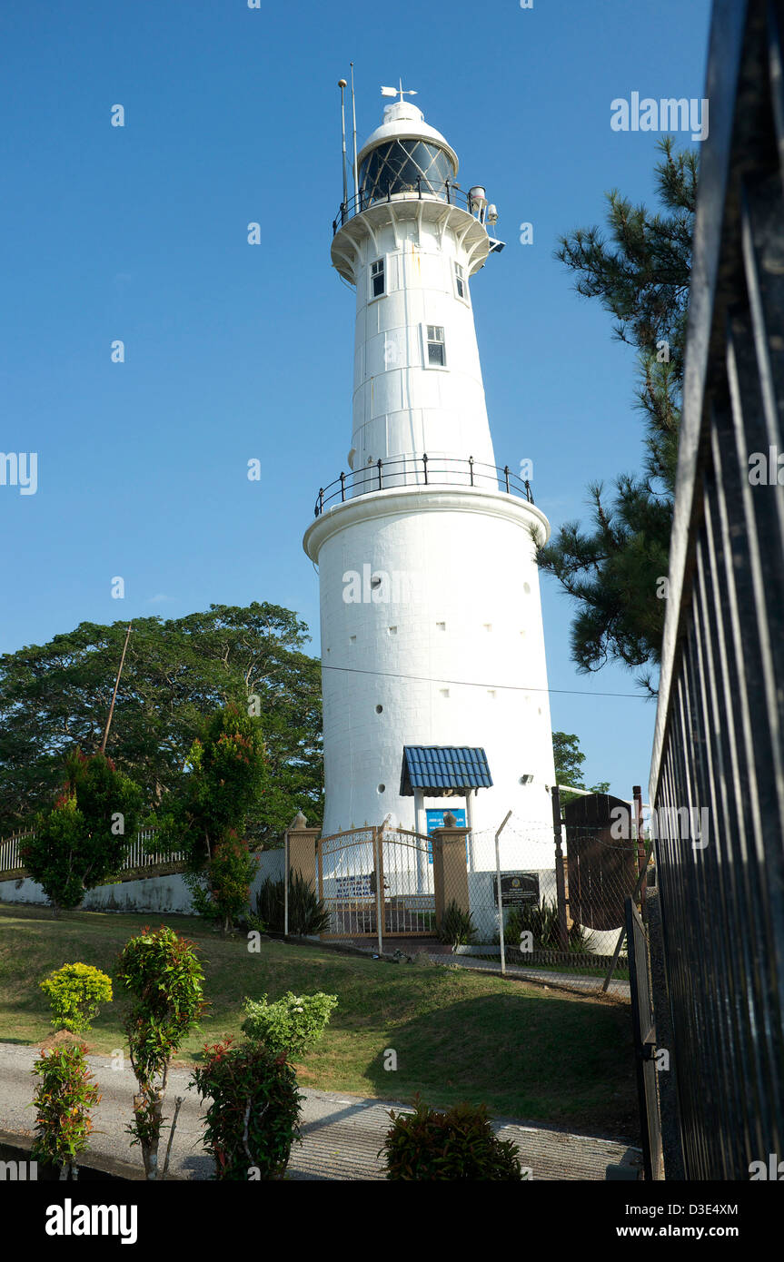 Lighthouse in  Bukit Melawati in Kuala Selangor, Malaysia Stock Photo