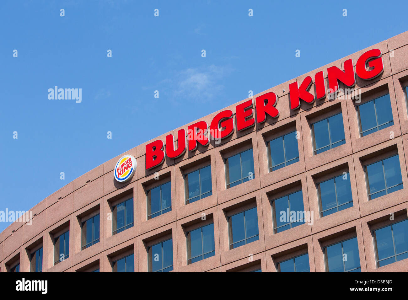 The headquarters of fast food chain Burger King, also known as the Restaurant Support Center.  Stock Photo