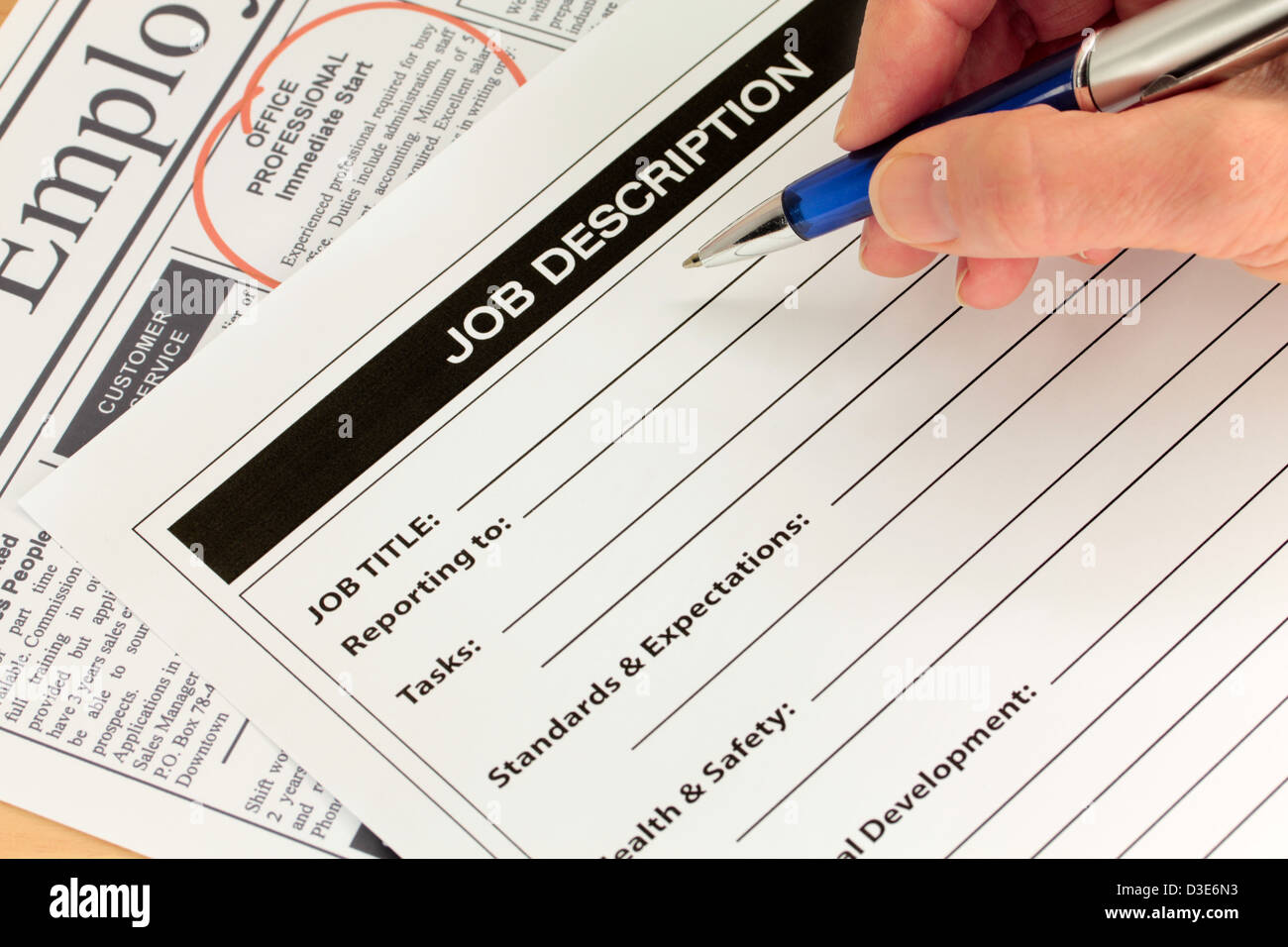 Description paper hires stock photography and images Alamy