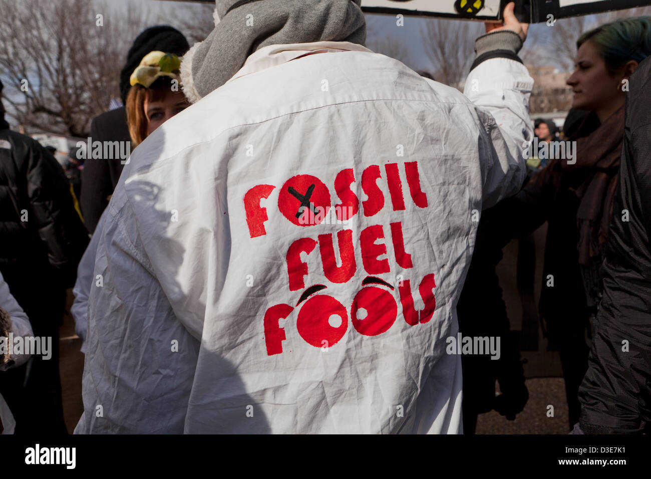 Climate activists protesting Stock Photo
