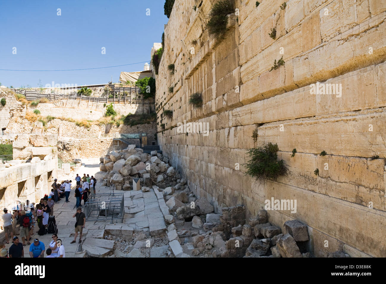 South Wall of Temple Mount, Jerusalem Stock Photo
