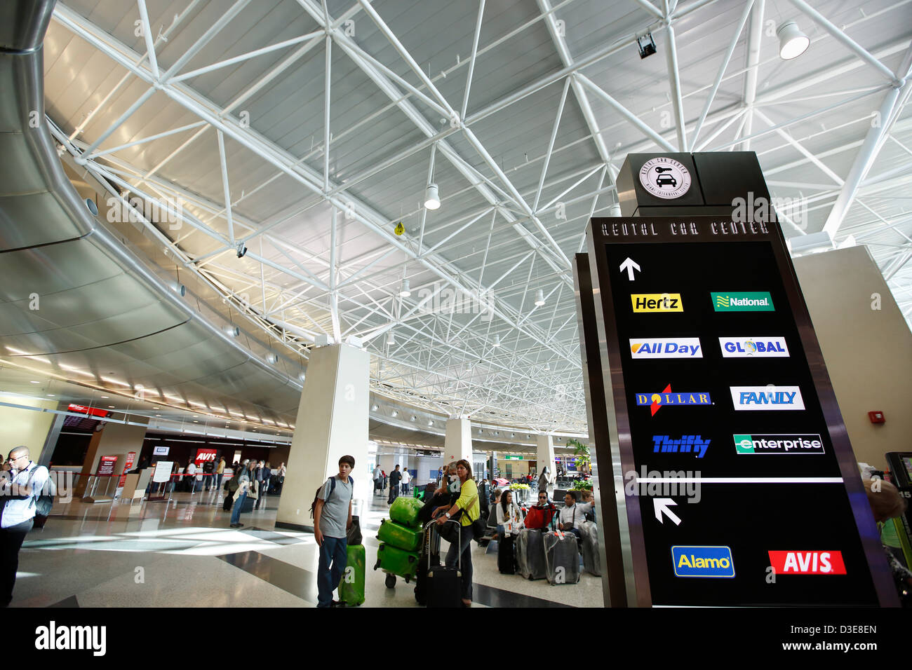 Rental car center, Miami International Airport Stock Photo - Alamy