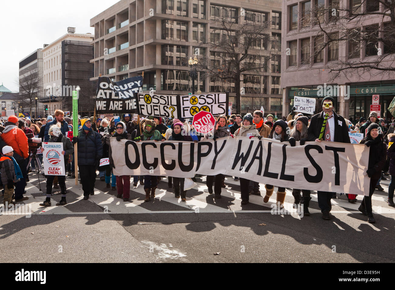 Occupy Wall Street protesters - Washington, DC USA Stock Photo