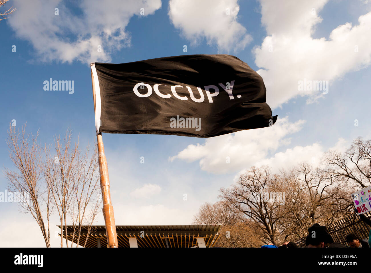 Occupy flag Stock Photo