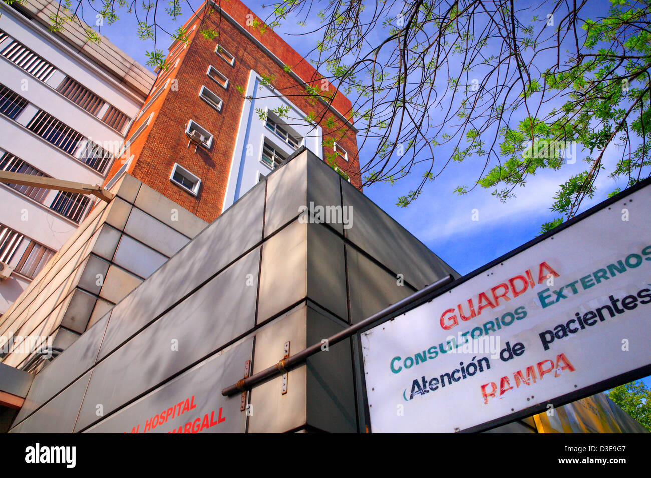 Argerich Hospital. La Boca, Buenos Aires, Argentina Stock Photo