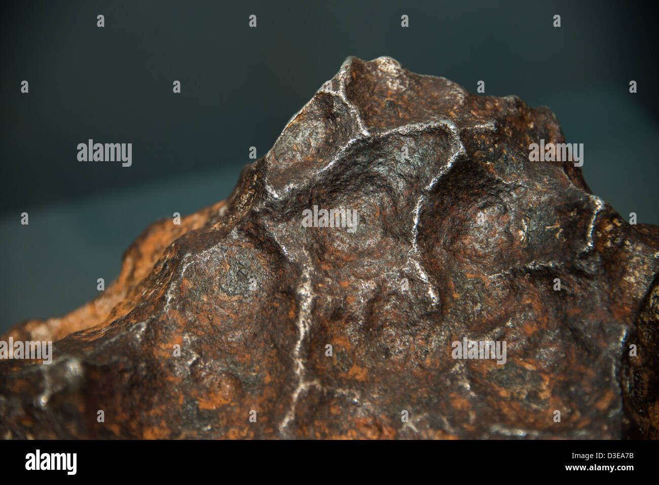 This is an image of a meteorite from the mineral collection at the Royal Ontario Museum. Stock Photo