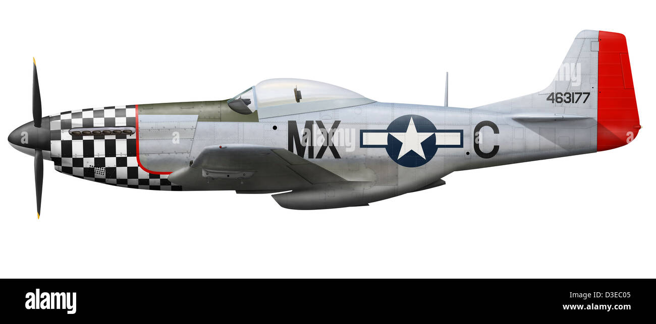 North American P51D Mustang assigned to the 82nd Fighter Squadron
