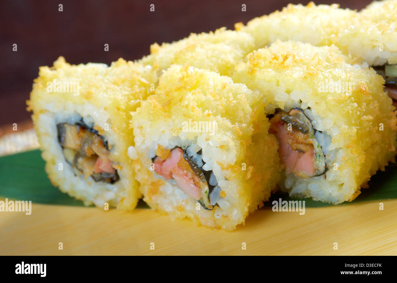 set of japanese sushi. traditional japanese food Stock Photo